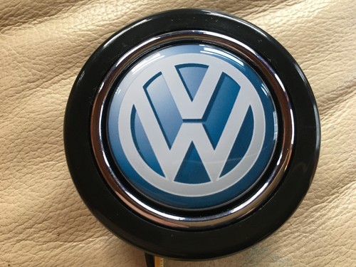 Hupenknopf volkswagen blau - volkswagen, vw