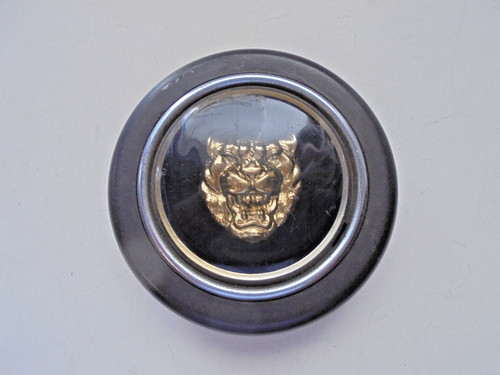 Hupenknopf jaguar schwarz - hupenknopf, Ø