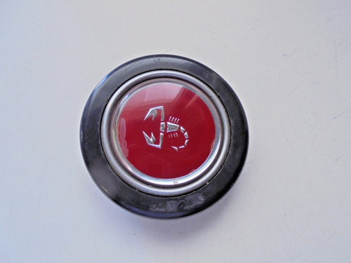 Hupenknopf abarth schwarz - hupenknopf,