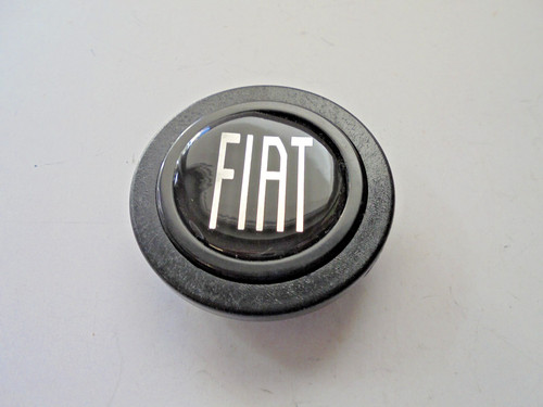 Hupenknopf fiat logo schwarz - -,