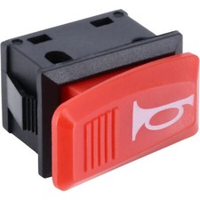 Wippschalter Hupe 12V 24V rot